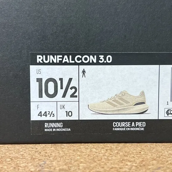 Adidas Runfalcon 3.0 Men's Sneakers Running Shoes Beige NEW IN BOX
