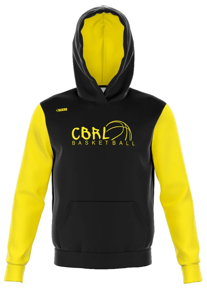 Hoodie Processus - Noir/Jaune - Club de Basketball Révolution