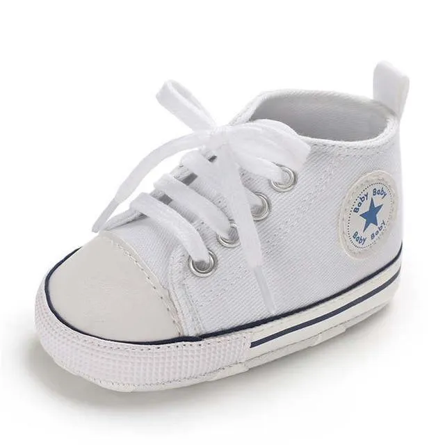 Lace Up Star Baby Shoes