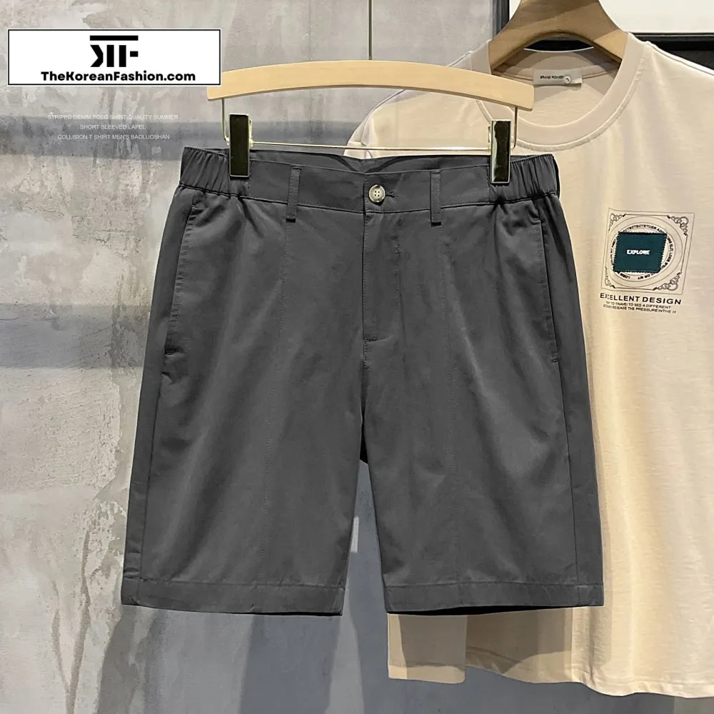 Semi-elastic Waist Breathable Shorts